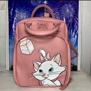 Disney Marie milk carton HEART LOGO Loungefly mini backpack